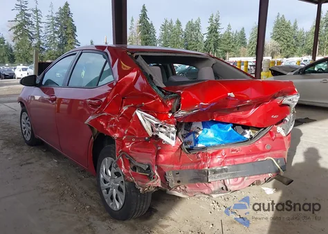 2017 Toyota Corolla Le z USA, uszkodzony, nr VIN 5YFBURHE1HP614638